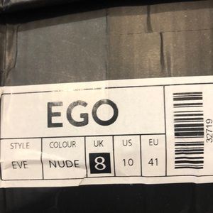 Ego brand nude EVE heels. Never before worn. New in package. US size 10